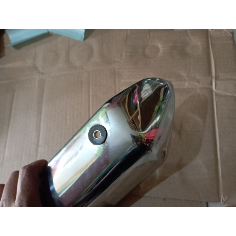 COVER PELINDUNG  KNLPOT SATRIA FU 150 F1 BESI CHROOM ORIGINAL