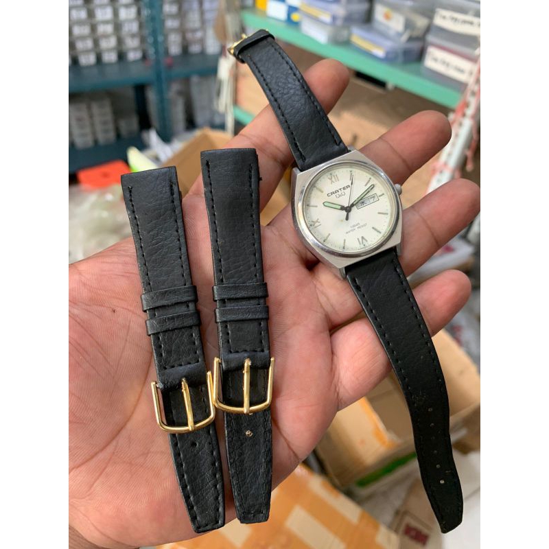 Strap tali jam tangan hitam aftermarket lug 18mm