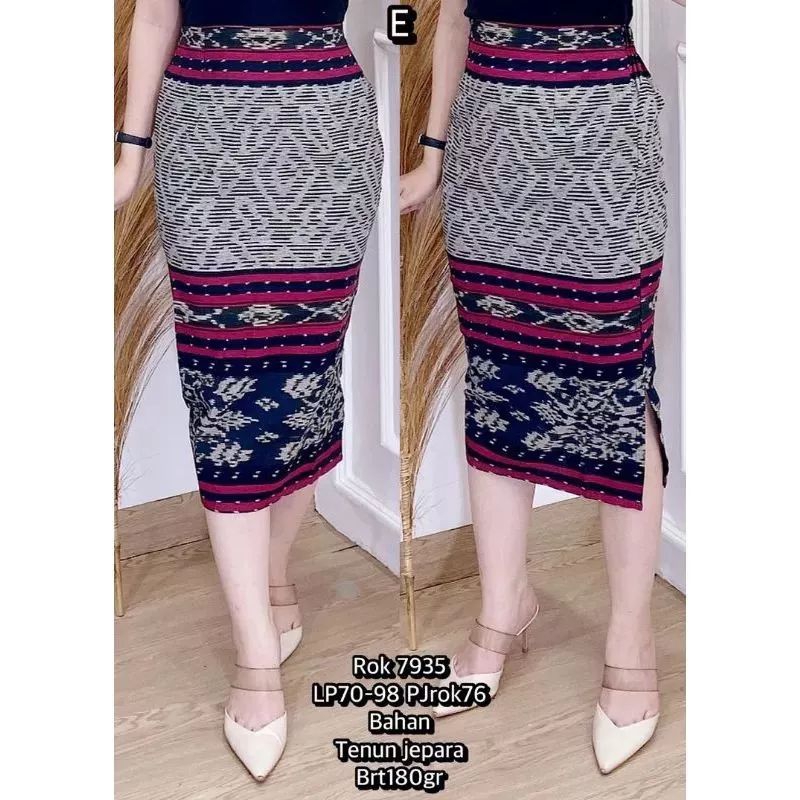 ROK TENUN SPAN 7/8 ROK KERJA KANTORAN WANITA