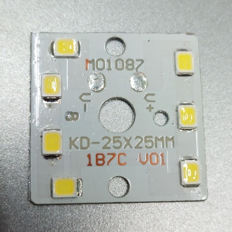 pcb DC (7c1b) LED 9v 25x25mm