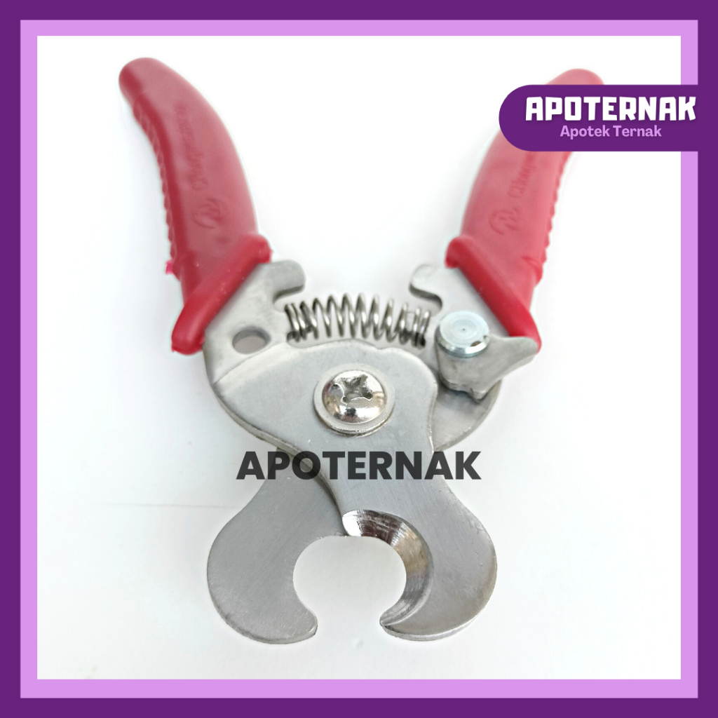 ALAT POTONG EARTAG MERAH | Gunting Ear Tag Merah | Gunting Anting Kambing Domba Babi dan Sapi