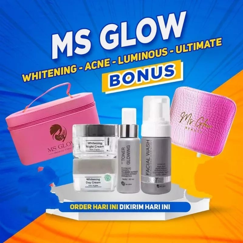 MSGLOW PAKET FREE GIFT TAS CANTIK