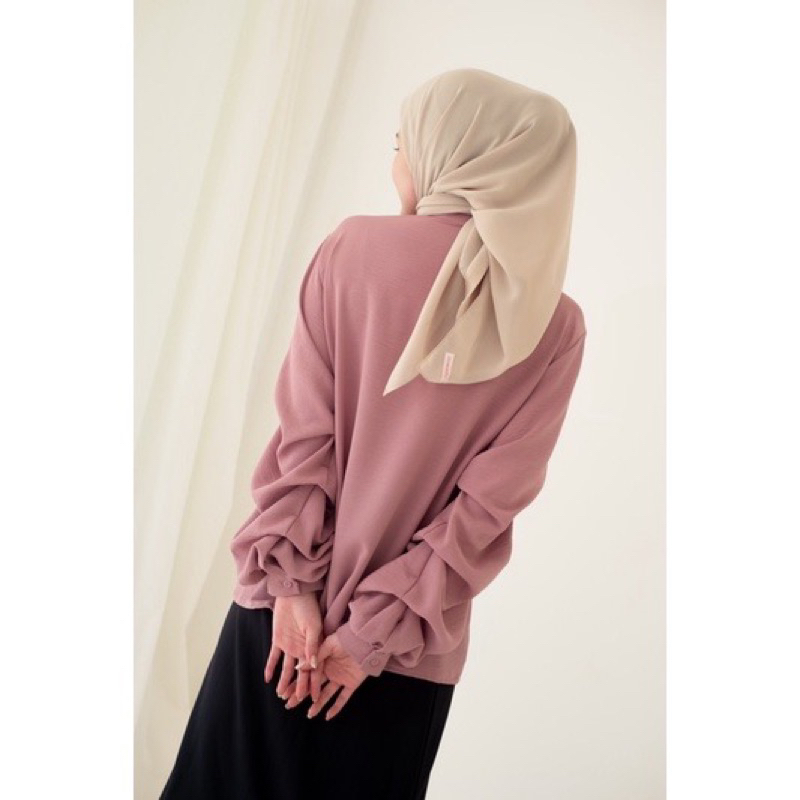 [Nazira] Anna Shirt - Blouse Wanita - Atasan Wanita Blouse - Atasan Kemeja Wanita - Kemeja Wanita - Kemeja Cringkle - Kemeja Wanita Lengan Panjang