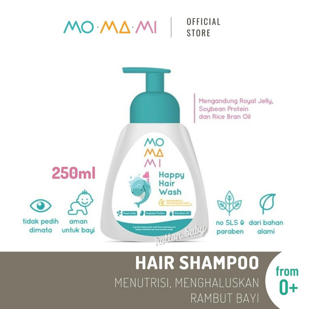 Momami Baby Happy Hair Wash - Shampoo &amp; Sabun Bayi (250 ml)