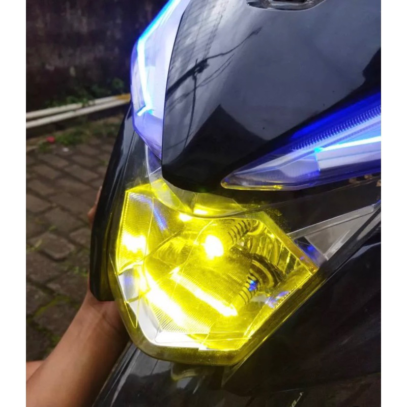 (BSM VARIASI JKT) Lampu Utama LED H6 Laser Jauh Dekat PutihKuning Plus Senja Biru AC DC