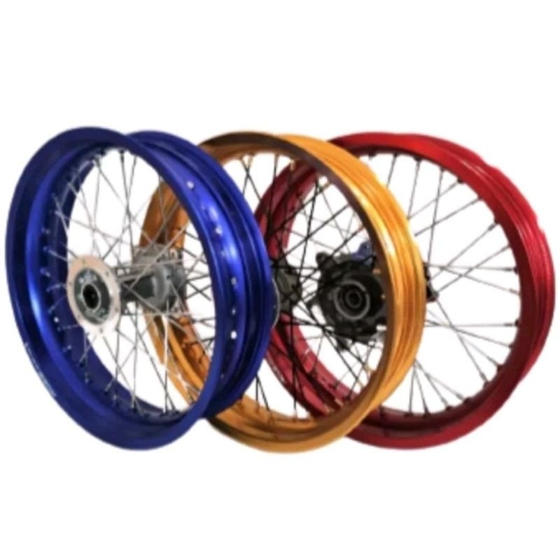 Wheelset Velg Set Supermoto CRF 150 KLX 150 Velg Supermoto Vrossi