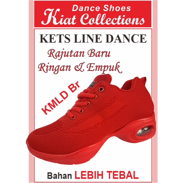 SEPATU MEREK LINE DANCE BARU RAJUTAN TERBARU KETS SNEAKERS TARI MENARI  DANSA JOGING OR  LARI  SENAM  SHUFFLE DANCE