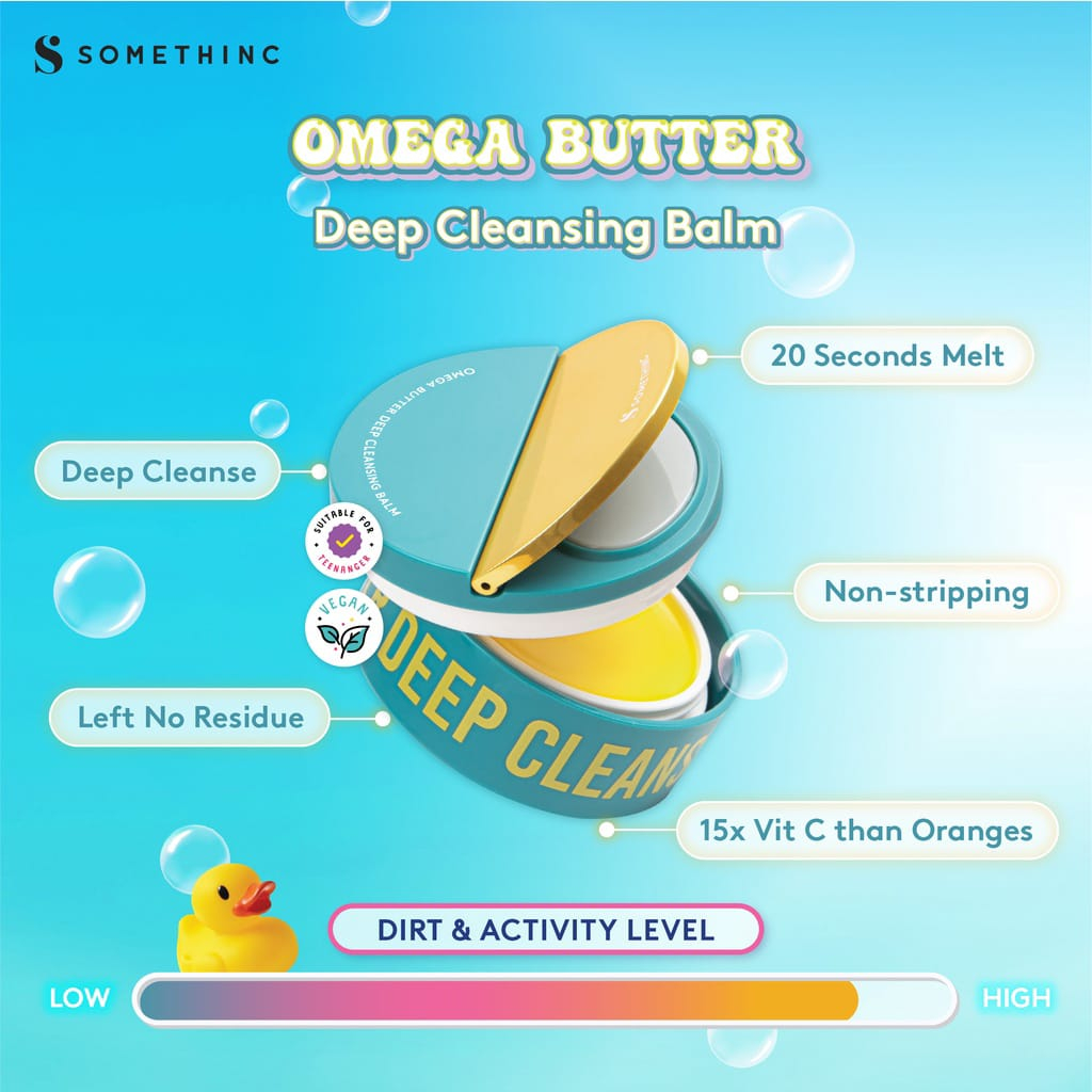 SALE NEAR Expaired SOMETHINC Omega Butter Deep Cleansing Balm - 5gr Pembersih Make Up Balm Somethinc Cleansing Cleanser Make Up Somethink Pembersih Makeup Something