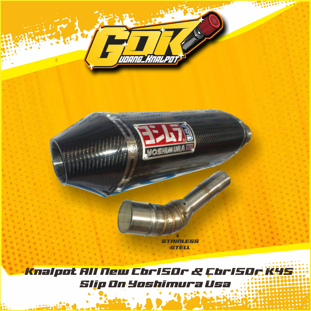 Knalpot All New Cbr150r & Cbr150r K45 Slip On Yoshimura Usa - Gudang Knalpot