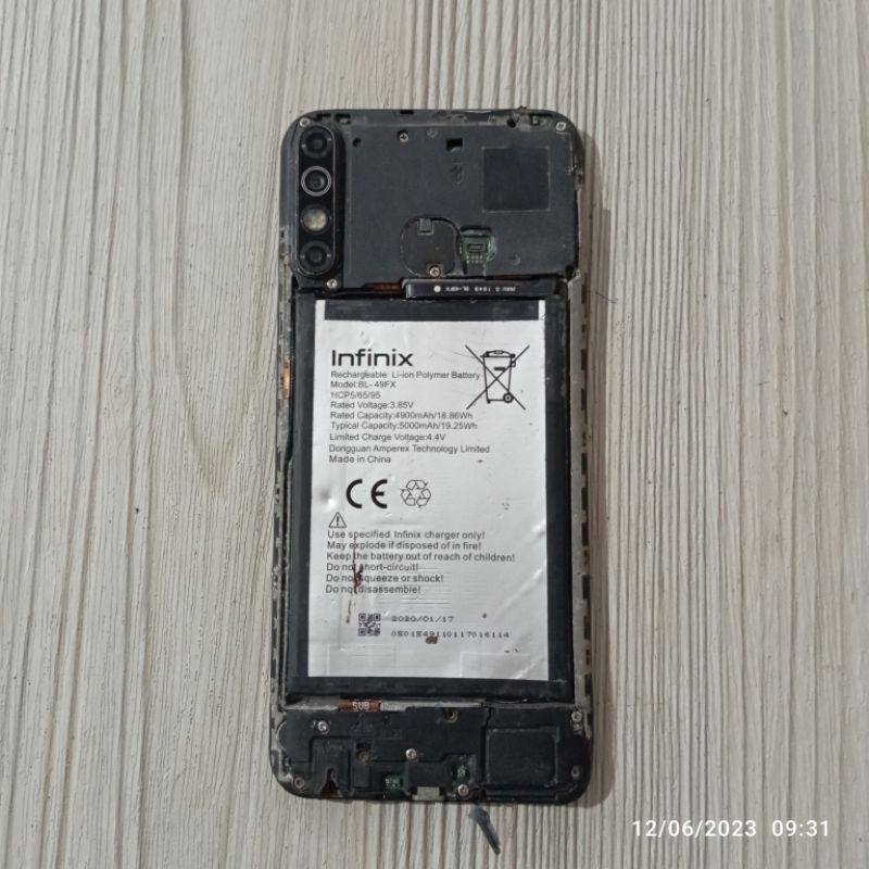 Mesin Infinix Hot 8 hidup unit