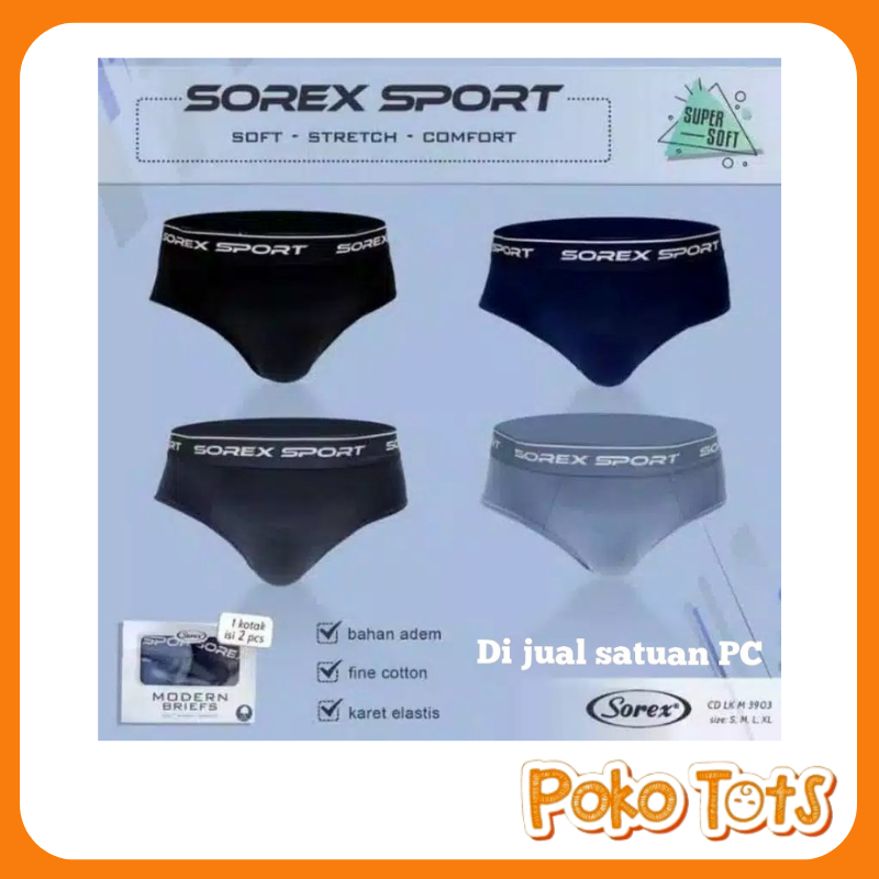 Sorex Man CD Sport Pria M 3903 Celana Dalam Pria Segitiga CD Cowo Sorex Man Modern Briefs