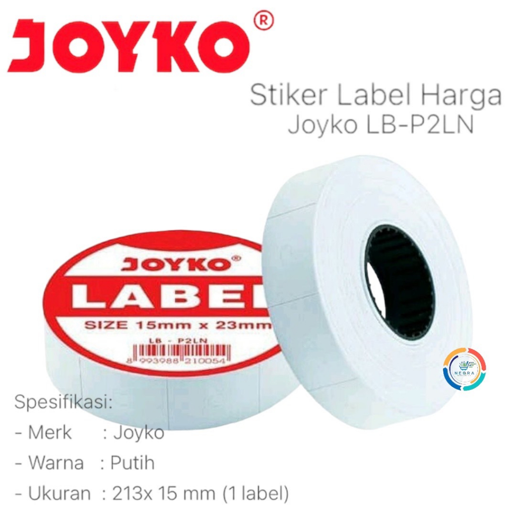 

Kertas Price Label/Label Harga Joyko LB-P2LN 2 LINE/BARIS (Per 1 Roll)