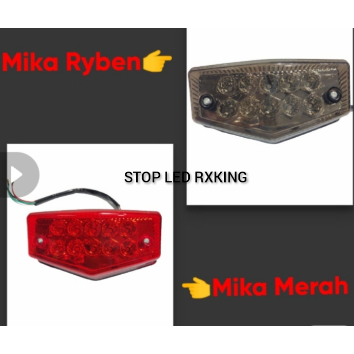 Lampu Stop Belakang LED Rx King New Mika Smoke