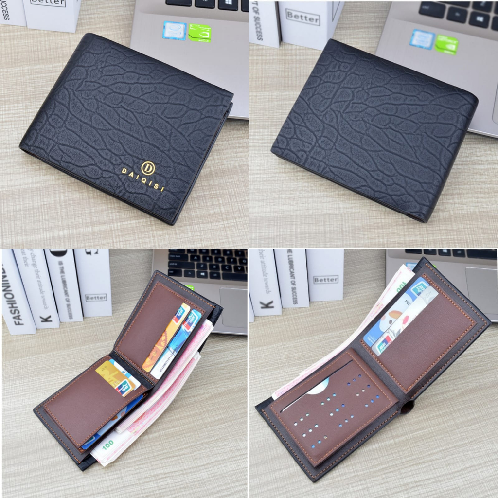 DOMPET LIPAT PRIA AXIOM WA725B5 ORIGINAL IMPORT PENDEK SLOT KARTU UANG COWOK KEREN SIMPLE BRANDED DISTRO KEKINIAN KULIT PREMIUM HITAM LAKI BATAM KECIL MINI REMAJA DEWASA FASHION CASUAL