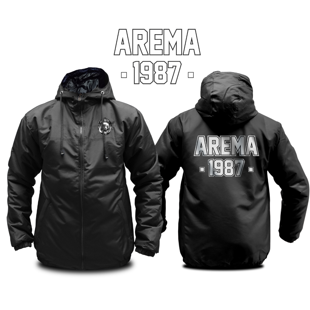 Jaket Arema Malang 1987 Jaket Hooligans Elegan Black
