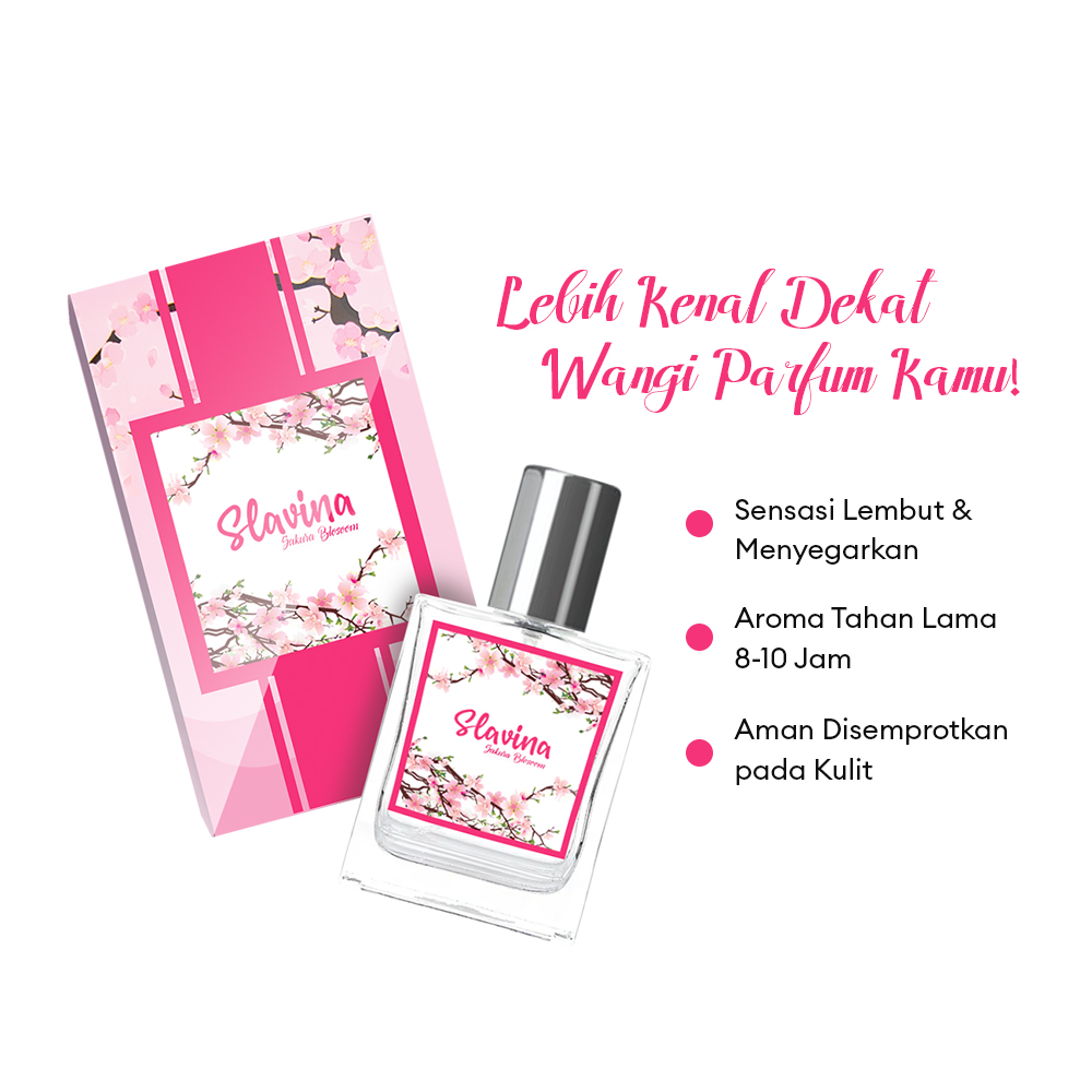 (Best Seller) Parfum Slavina 60ml Premium - Parfum Wanita Wangi Tahan Lama