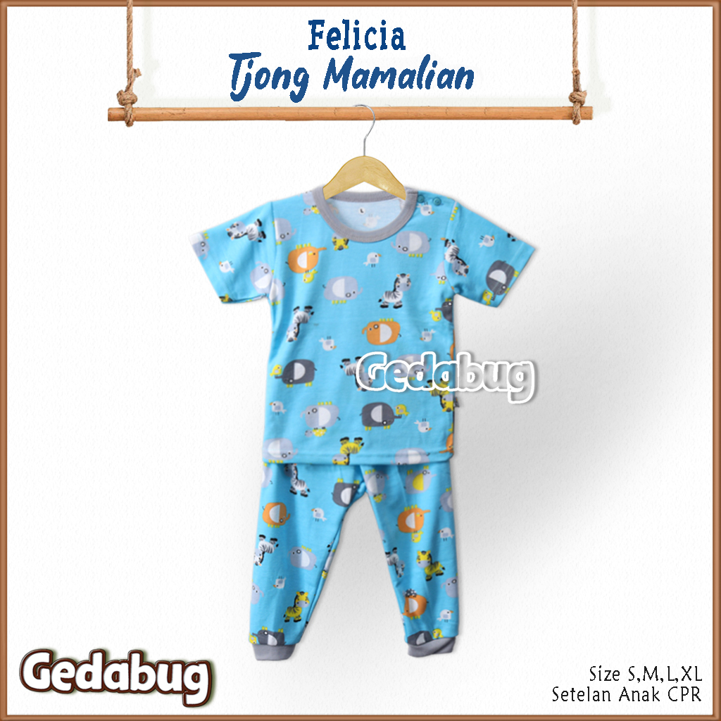 3 Setel - CPR Setelan Felicia Tjong Mamalian | Setelan Anak Super Soft | Gedabug