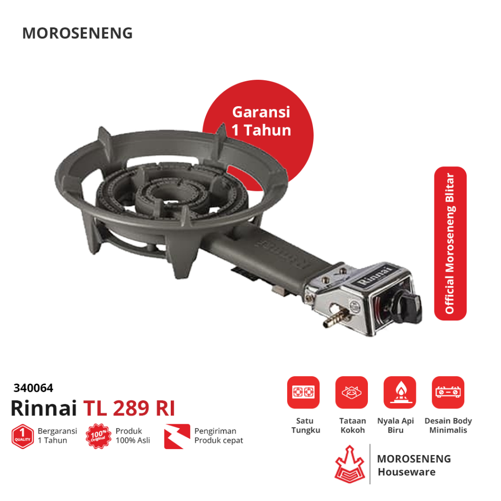 Kompor Cor Rinnai TL 289 Kompor Gas 1 tungku