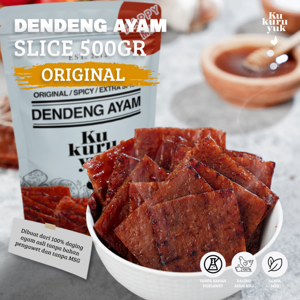

ADR [PREMIUM] Dendeng Ayam Kukuruyuk Makanan Siap Saji Frozen Food - Gram
