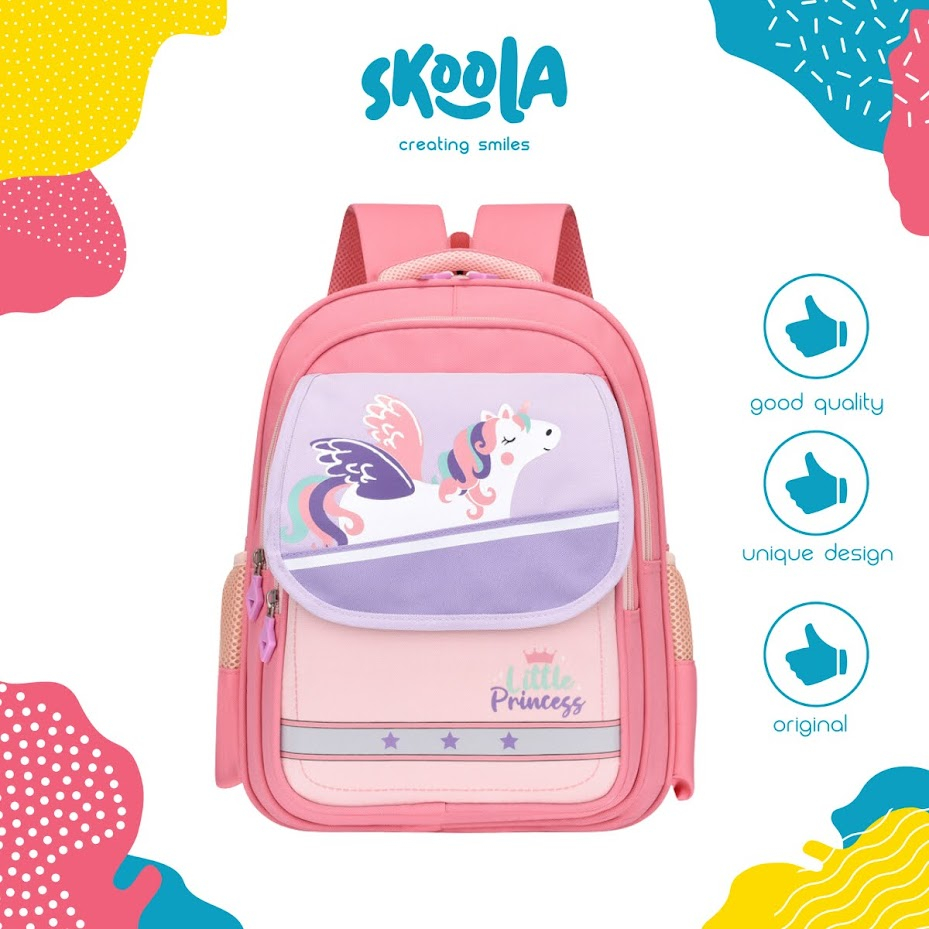 Skoola Tas Sekolah Anak Perempuan SD Ransel Unicorn - Yoji