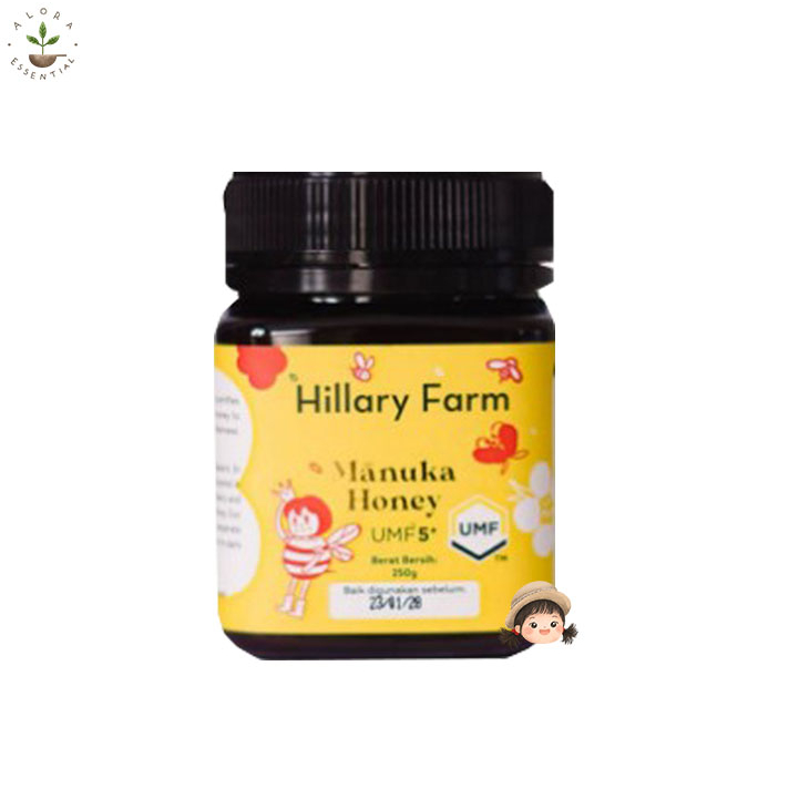 Hillary Farm Manuka Honey UMF 5+ 250gr - Free Sendok Kayu