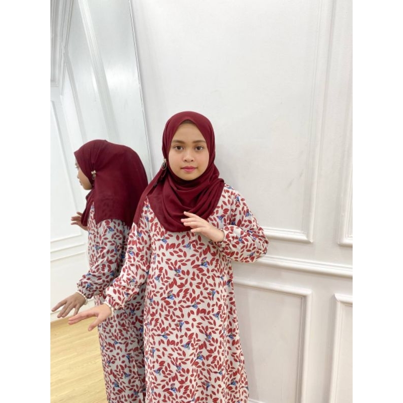 PB Prilly Busana - FLOWY ANAK GAMIS MALAYSIA MOTIF BABYDOLL PREMIUM - GAMIS ANAK MALAY - DRESS MELAYU - GAMIS 2 LAYAR ANAK