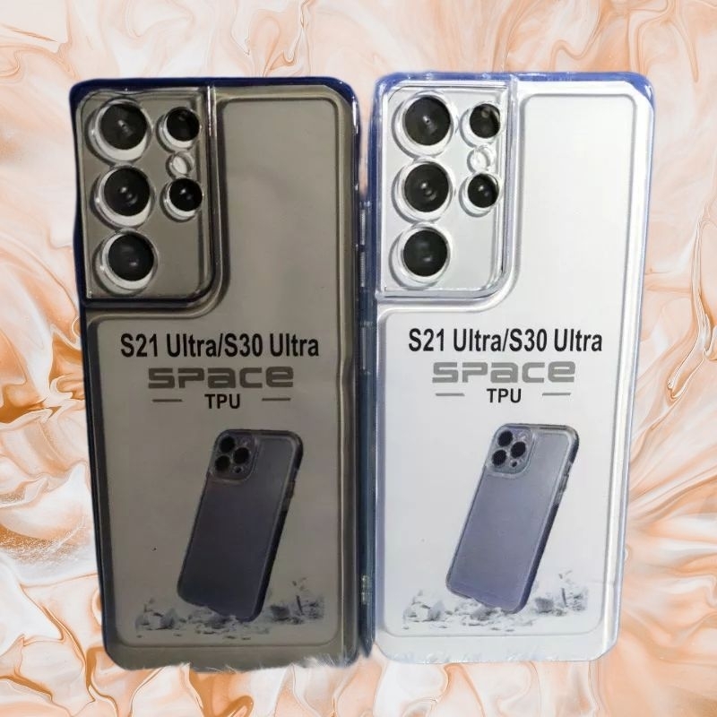 Softcase case slikon kondom bening terbaru type Hp Samsung S21 ULTRA S30 ULTRA CLEAR BAG SPACE TPU pelindung camera