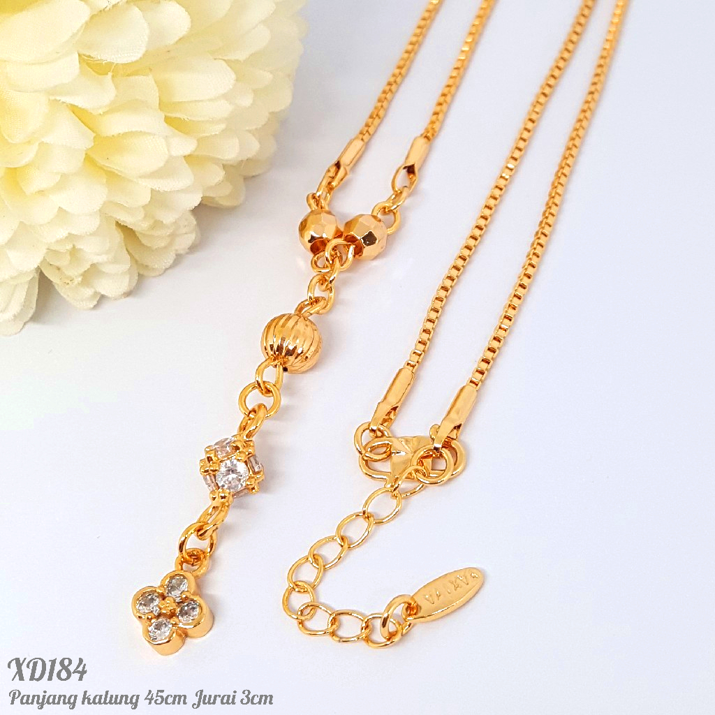 PGX Kalung Wanita Xuping Aksesoris Fashion Perhiasan Lapis Emas XD184