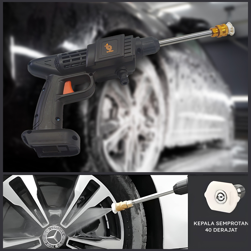 Jet Cleaner Cordless Portable Mesin Cuci Mobil Motor Pressure Washer Alat Cuci Mobil Tanpa Kabel