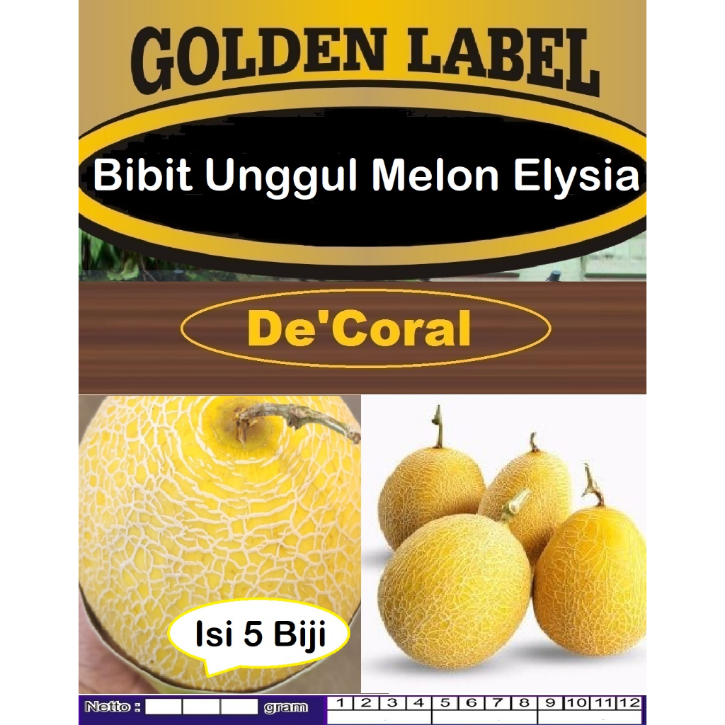 Bibit Unggul Melon Elysia | Biji Benih Melon Elysia
