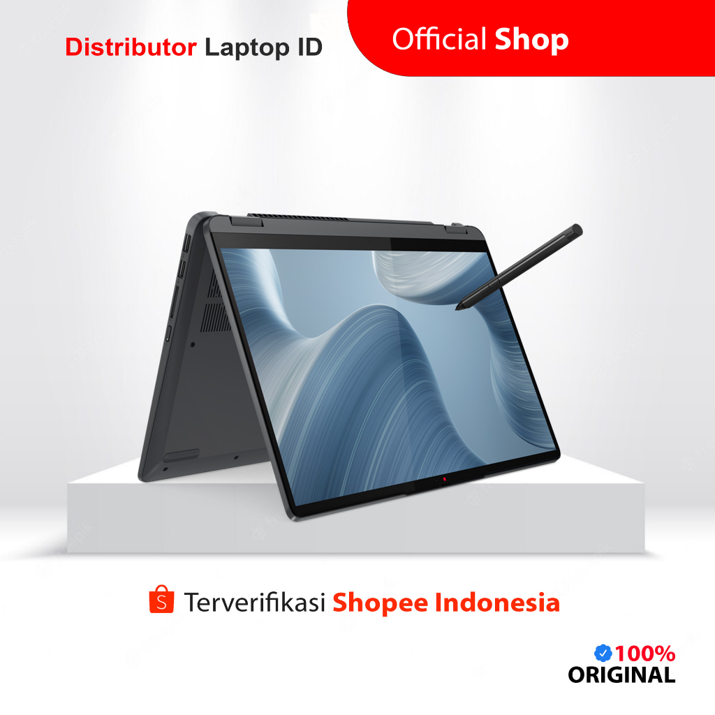 LAPTOP LENOVO IDEAPAD FLEX 5 5i / CORE i3 1215U / RAM 8GB 512GB SSD / 14 INCH OLED TOUCH / WINDOWS 11 OHS - CICILAN 0%