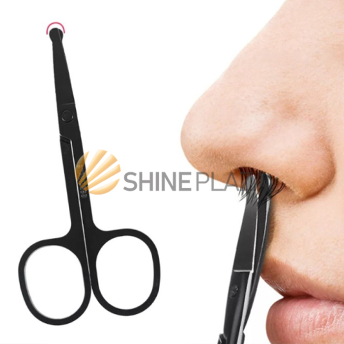 Gunting Bulu Hidung Mata Alis Hitam Stainless Black Cutter Ujung Tumpul