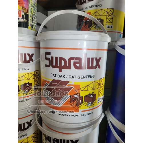 Supralux Cat Bak / Cat Genteng kemasan 1 Galon / 4 Kg