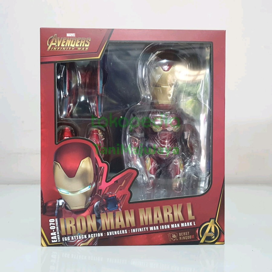 Mainan Egg Attack Iron Man Mark L 50 EAA 070 Avengers Infinity War ORI Hadiah Kado Robot IronMan