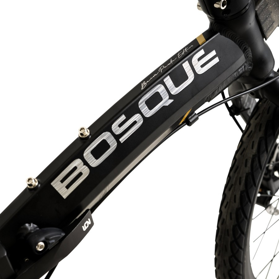 Sepeda Element Folding Bike Ecosmo Bosque X Ukuran 20 inch 8SP Hitam