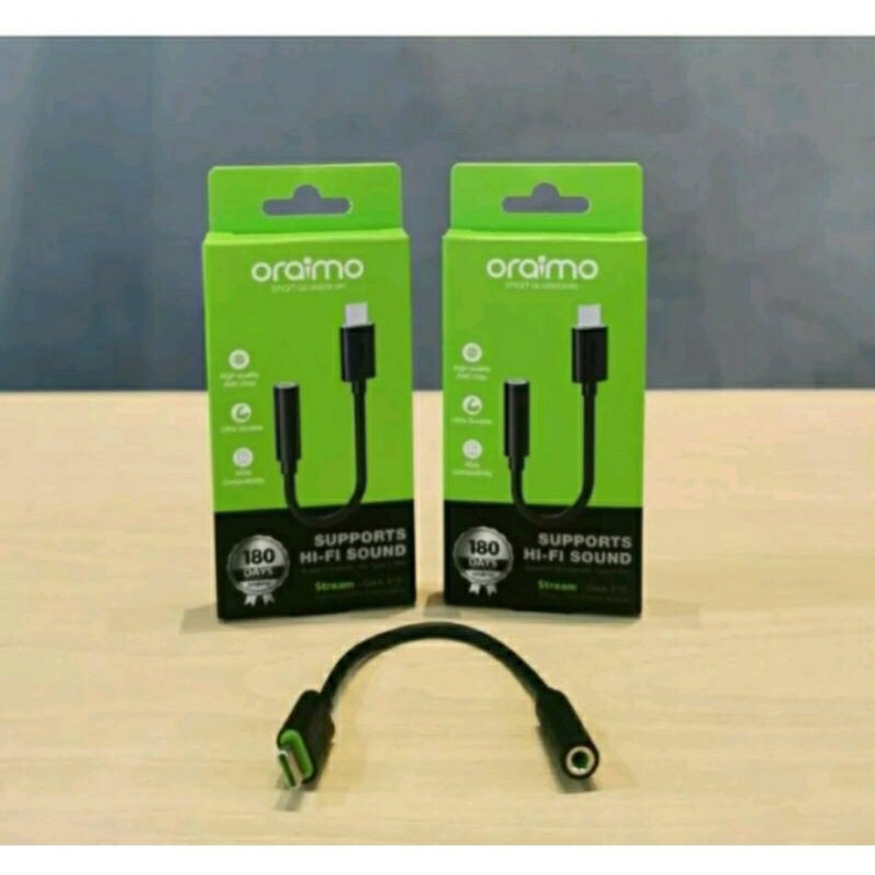 ORAIMO 0AA-310 Converter Audio Type C Sambungan Headset Adapter Type C Jack 3.5mm