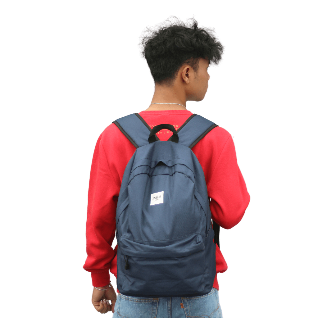 Tas ransel pria tas punggung laptop bagpack cowok tas sekolah backpack Caspian Navy