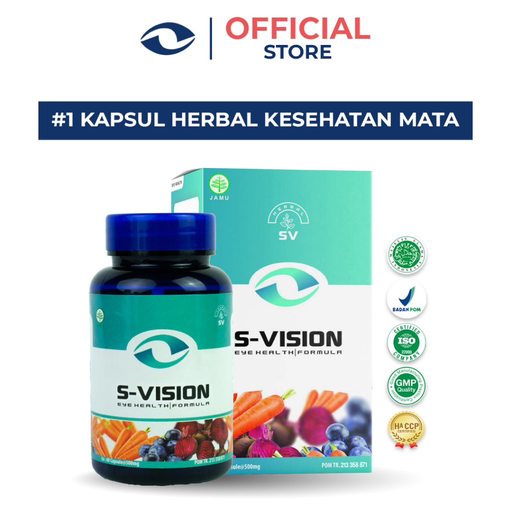 SMART VISION Suplemen Mata Minus, Plus, &amp; Silinder Terbaik - S-Vision