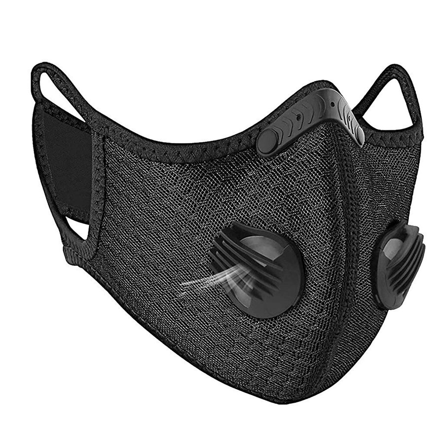 Masker Activated Carbon Breathable Mask PM 2.5 Anti Pollution - 311 - Black