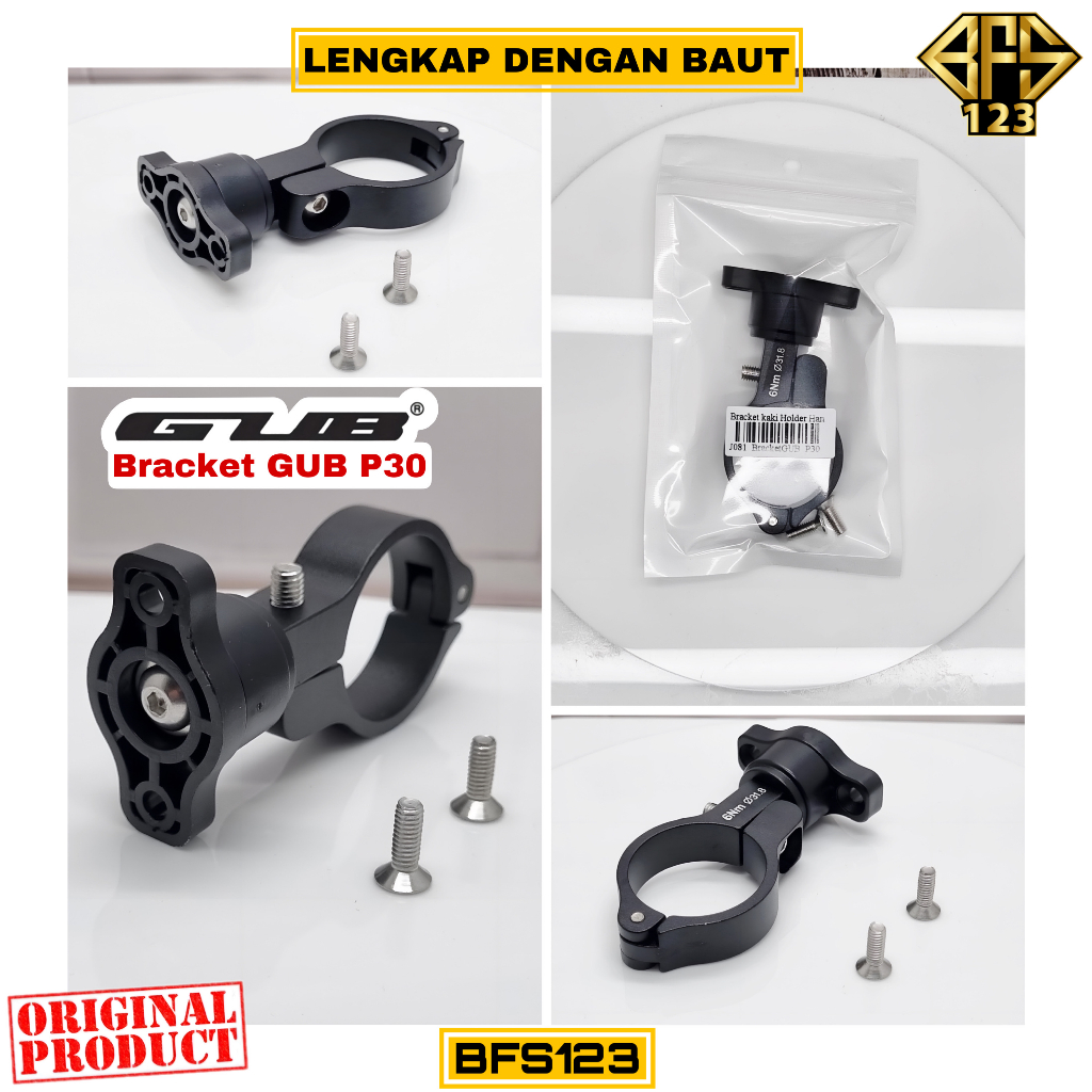 Bracket kaki Holder Handphone GUB P30 1 Paket Bracket Rotate 360 Plus Baut