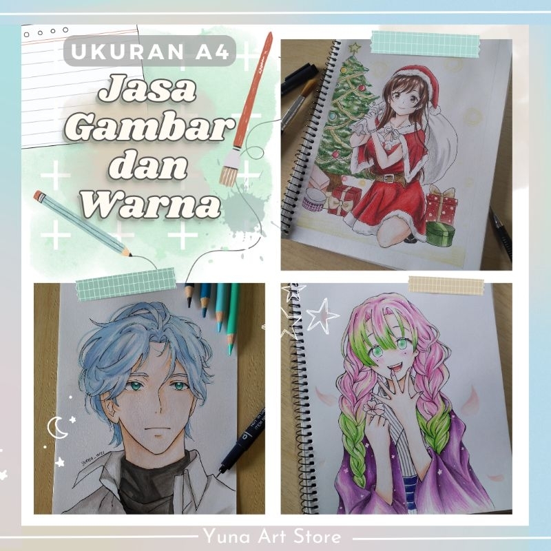 

Art Commissions Ukuran A4 (Colored)