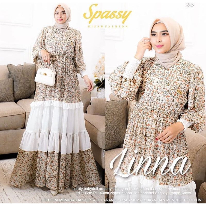 [COD] LINNA DRESS | GAMIS CERUTY BABYDOLL GAMIS BEST SELLER