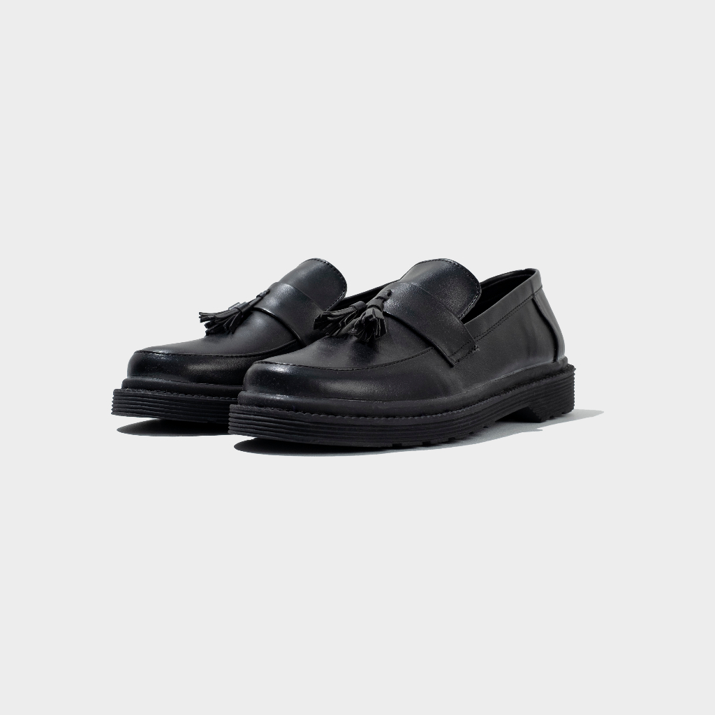 Xcloud x Satmata Sepatu Formal SlipOn Casual Pria NARUNA Black