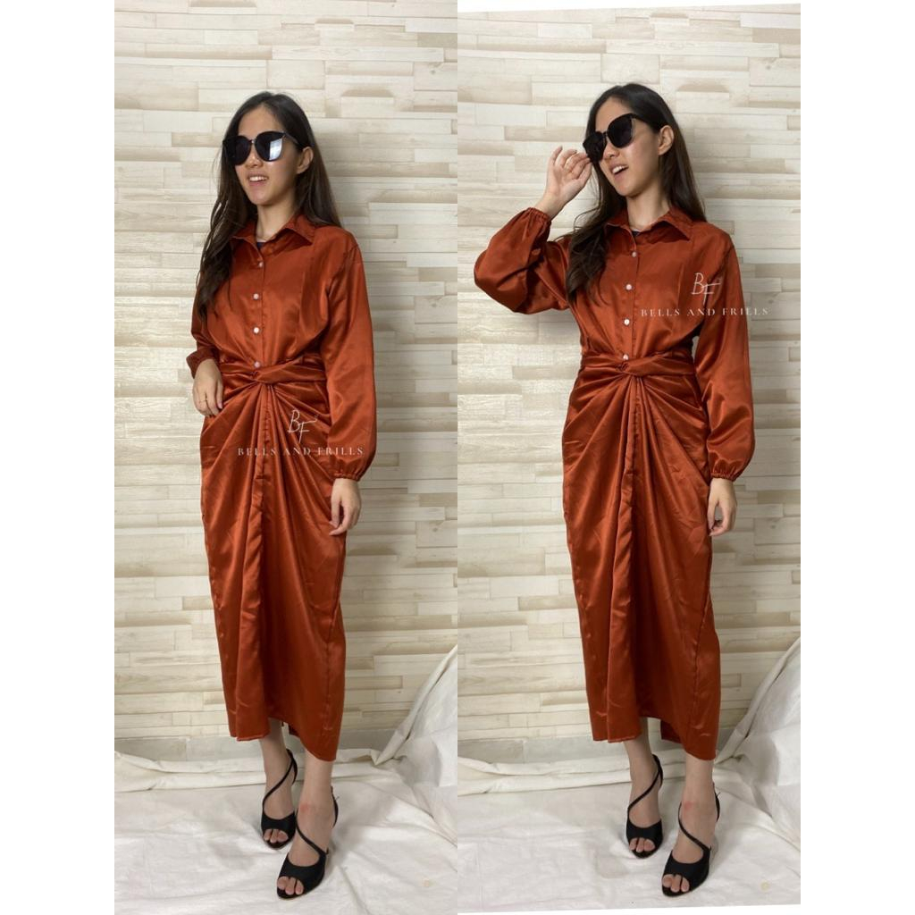 GEMMA Dress Gamis / Shirt Dress / Kemeja Dress Muslim / Dress Lilit 0435