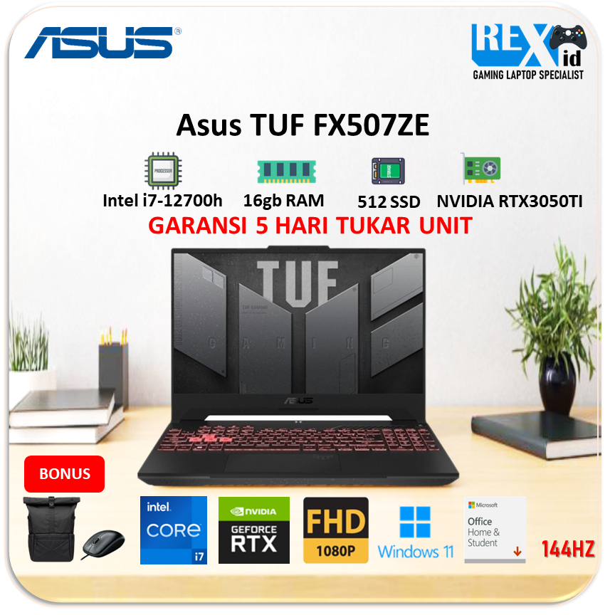 Asus TUF FX507ZE I7R5B6GO RTX3050TI 4GB '15.6FHD