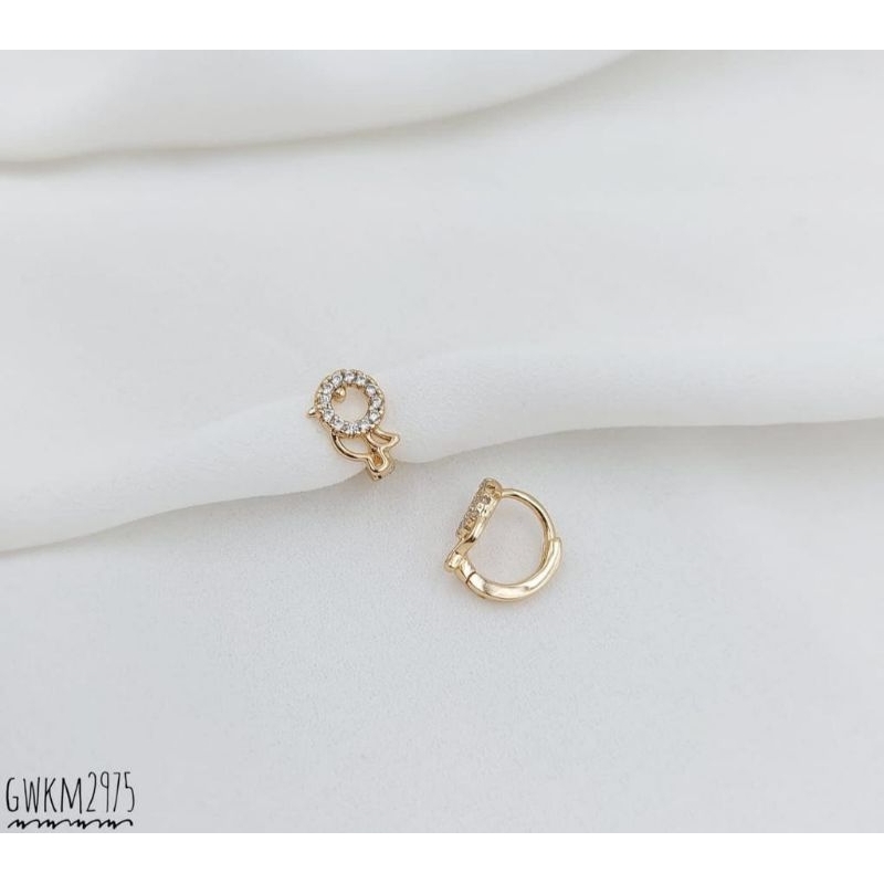 Anting Chrome Emas 24k