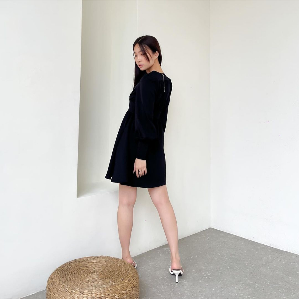 GRISELLA LONGSLEEVE PUFFY DRESS PREMIUM KOREA - MINI DRESS SEXY - DRESS TANGAN PANJANG - DRESS PESTA / KONDANGAN - GLAM DRESS - HADIAH / KADO ULTAH WANITA