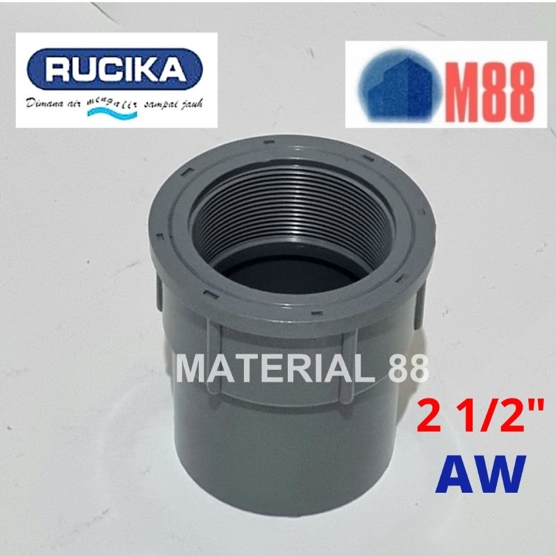 SDD 2 1/2  inch AW RUCIKA Sok Drat Dalam 2.5 2,5 inch