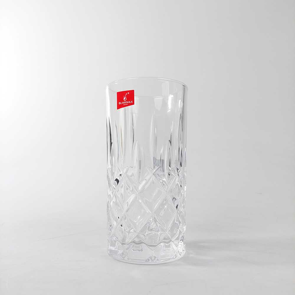 Gelas Whiskey Crystal Old-Fashioned Rock Glass 370ml Tempat Minum Desain Minimalis Artistik Berkualitas