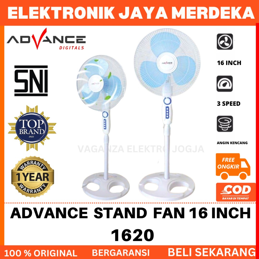 KIPAS ANGIN BERDIRI ADVANCE//KIPAS ANGIN ADVANCE TERBARU 16 INCH